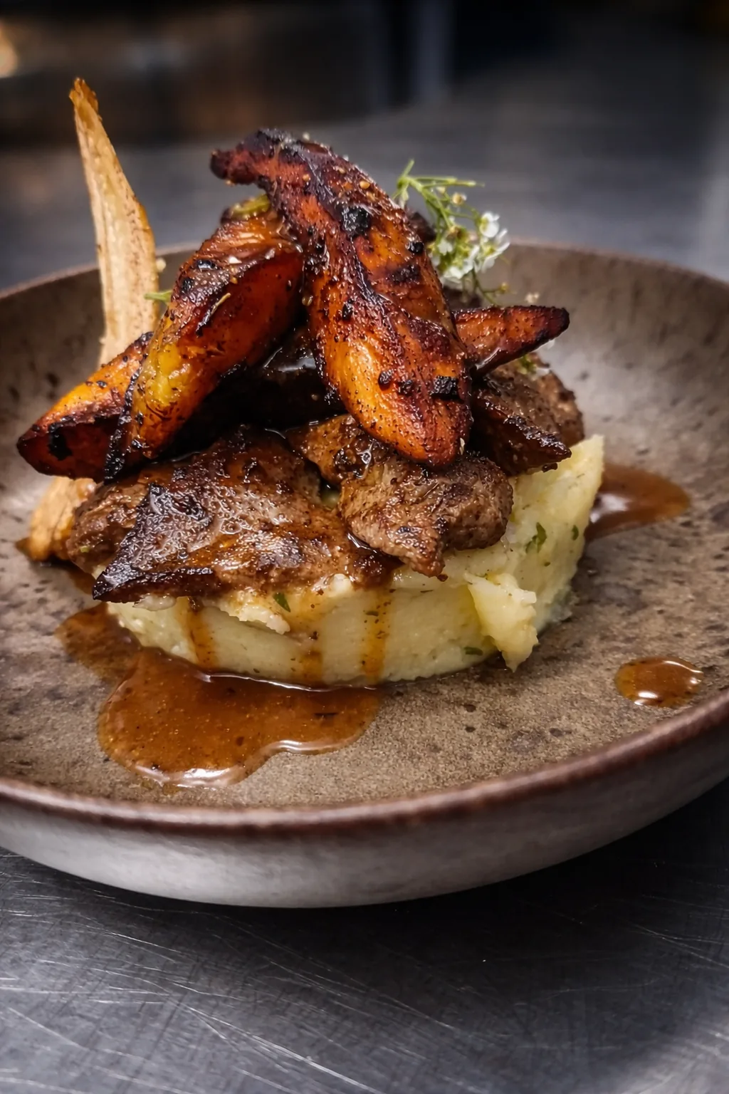 Plat bistronomique signature Sainte-Marie